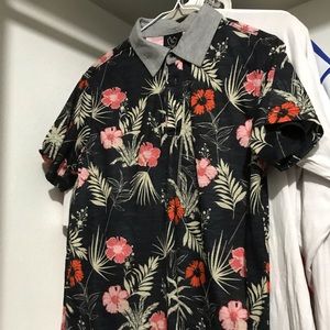 Burnside floral polo